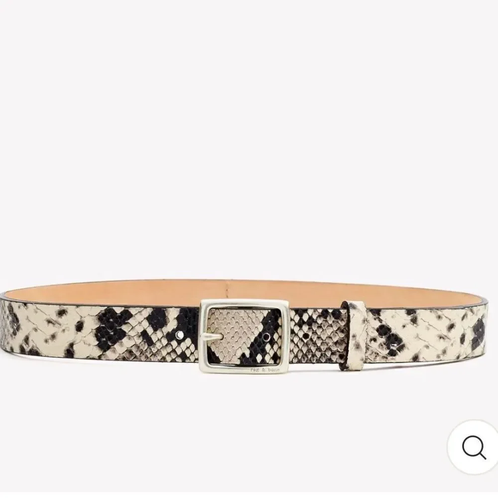 NWT Rag & Bone - Boyfriend Belt in Black/White